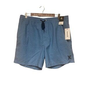 NEW! Hurley OAO One and Only Crossdye Volley 17" Shorts Blue Men's Size XL